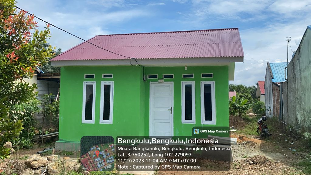foto tampak rumah tipe 36 perumahan PONDOK BULAT RESIDENCE