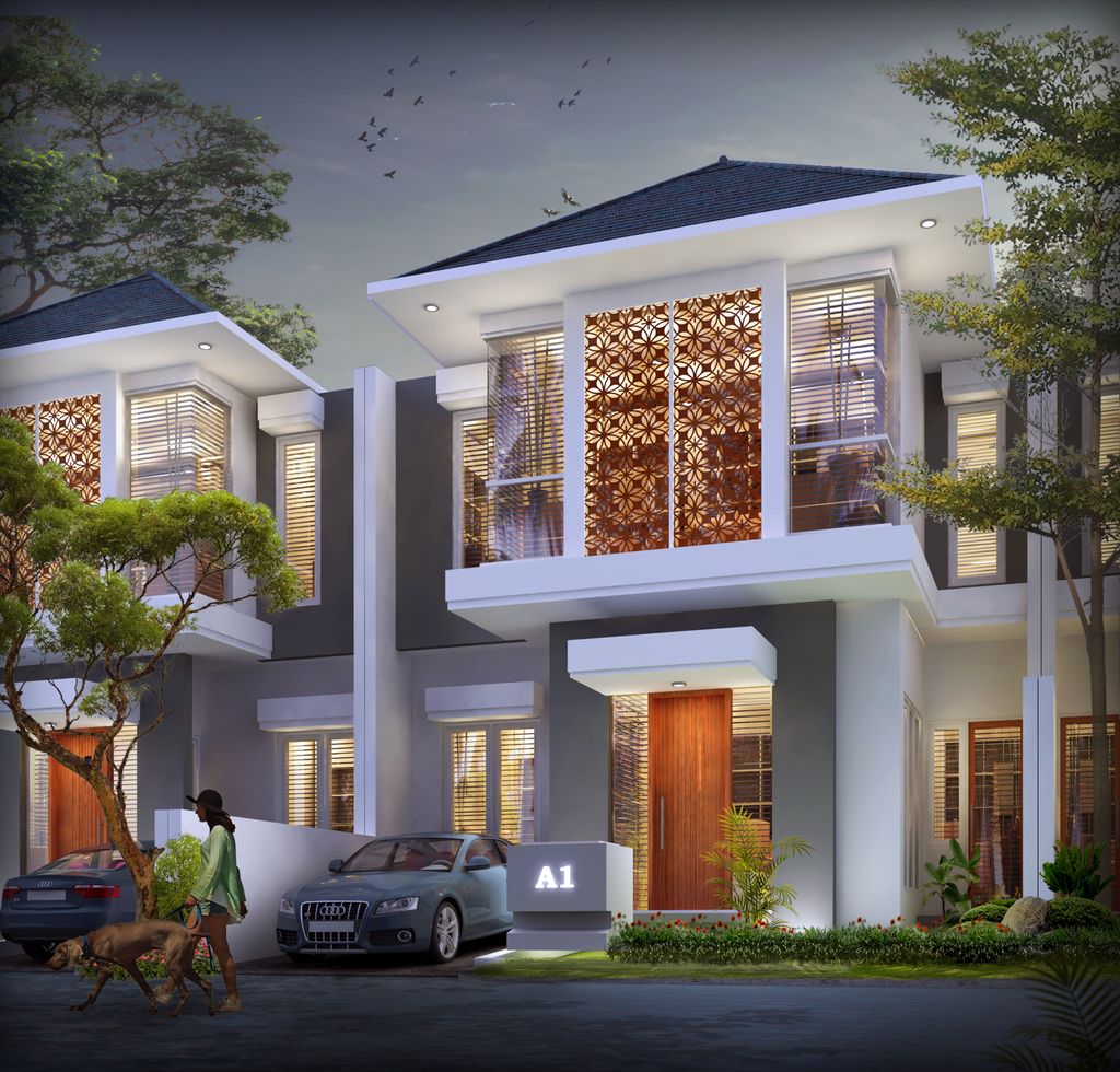 foto tampak rumah tipe Lady + perumahan Pepiland Residence