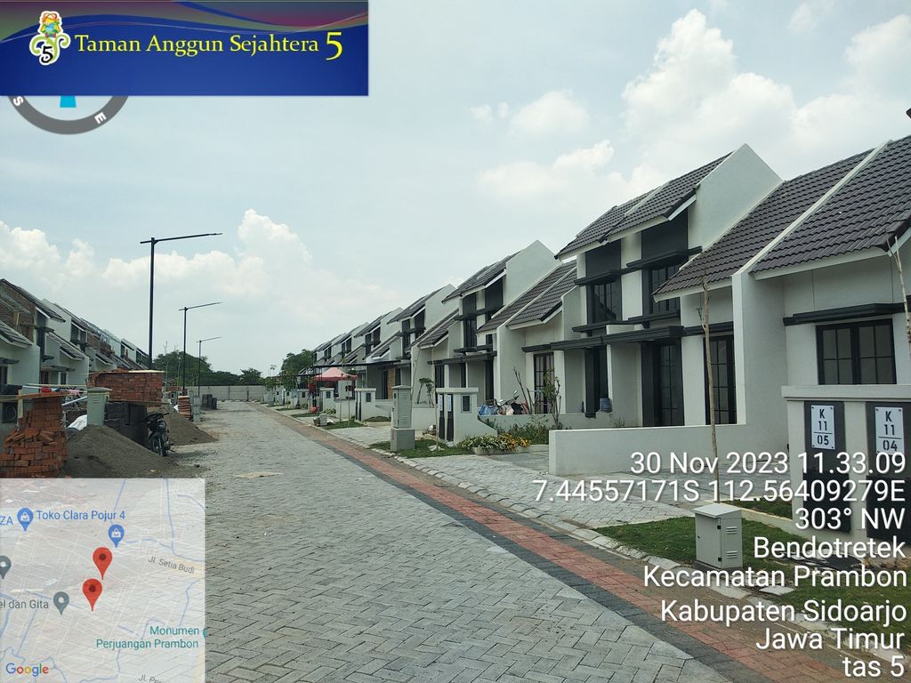 foto posisi tengah perumahan TAMAN ANGGUN SEJAHTERA 5 K