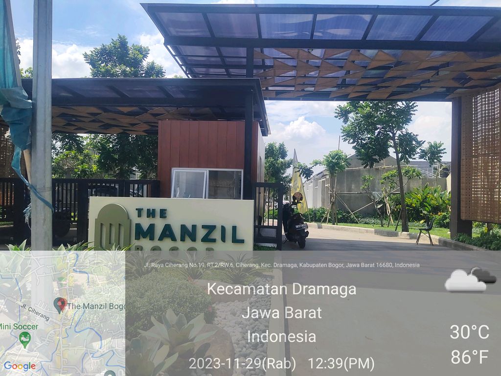 foto gerbang perumahan THE MANZIL BOGOR thp 2
