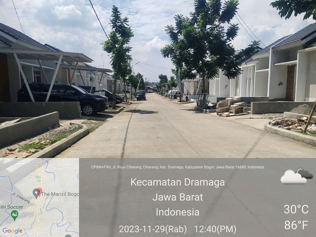 foto posisi tengah perumahan THE MANZIL BOGOR thp 2