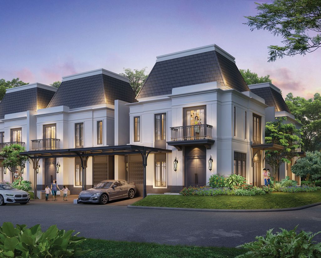 foto tampak rumah tipe Jasmia 10 Premium Attic perumahan CLUSTER JASMIA RESIDENCE