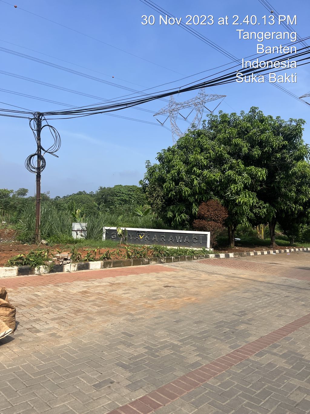 foto gerbang perumahan Griya Karawaci