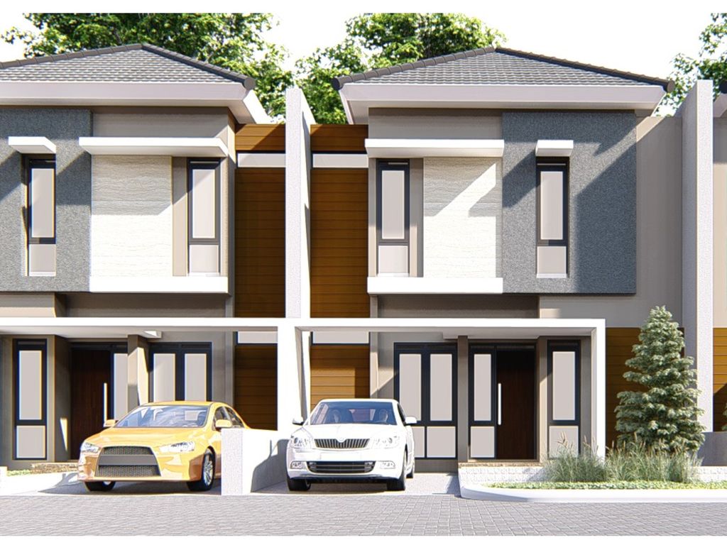 foto tampak rumah tipe 90/168 perumahan PERMATA ROYAL GARDEN ( Boulevard )
