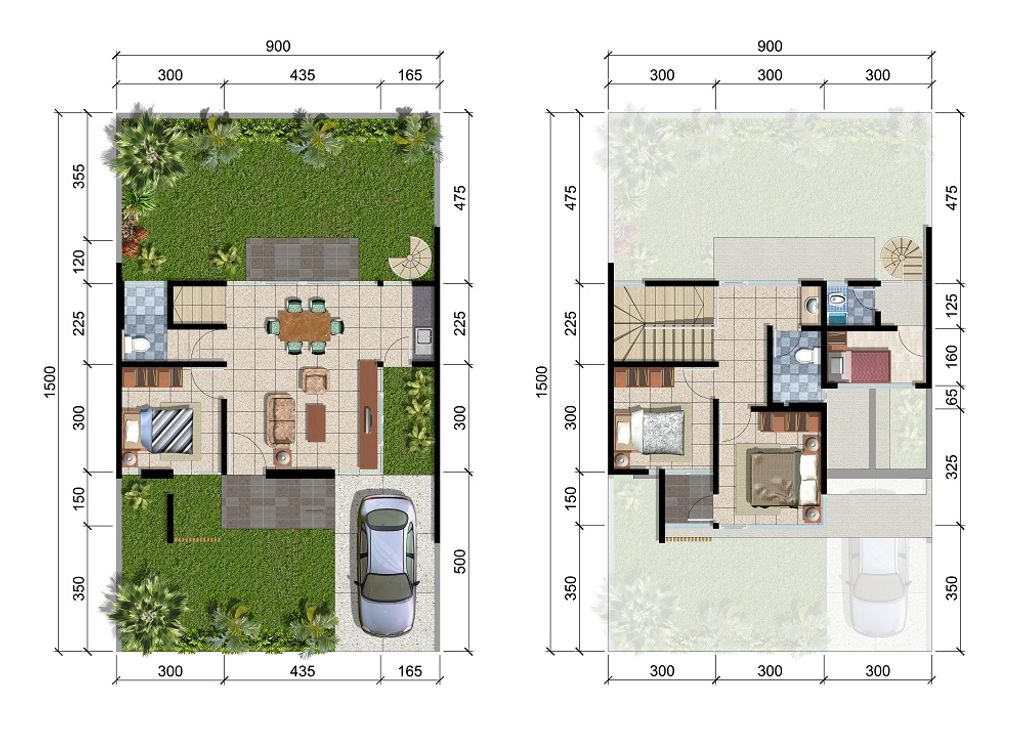 foto denah rumah tipe CONSTANTINE - 2023 perumahan BUKIT GOLF INTERNASIONAL CITRALAND