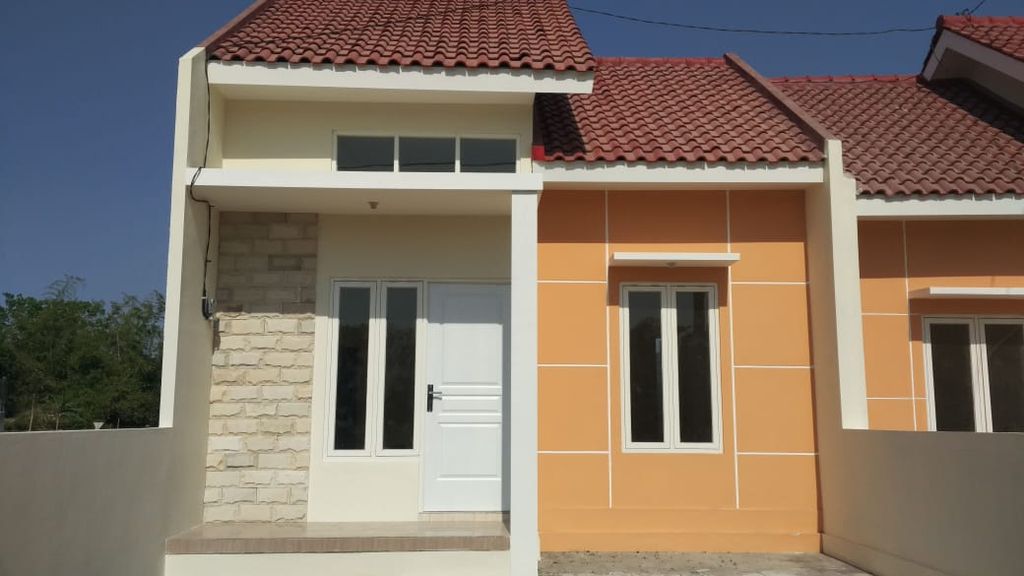 foto tampak rumah tipe A4 perumahan GRAHA MUTIARA