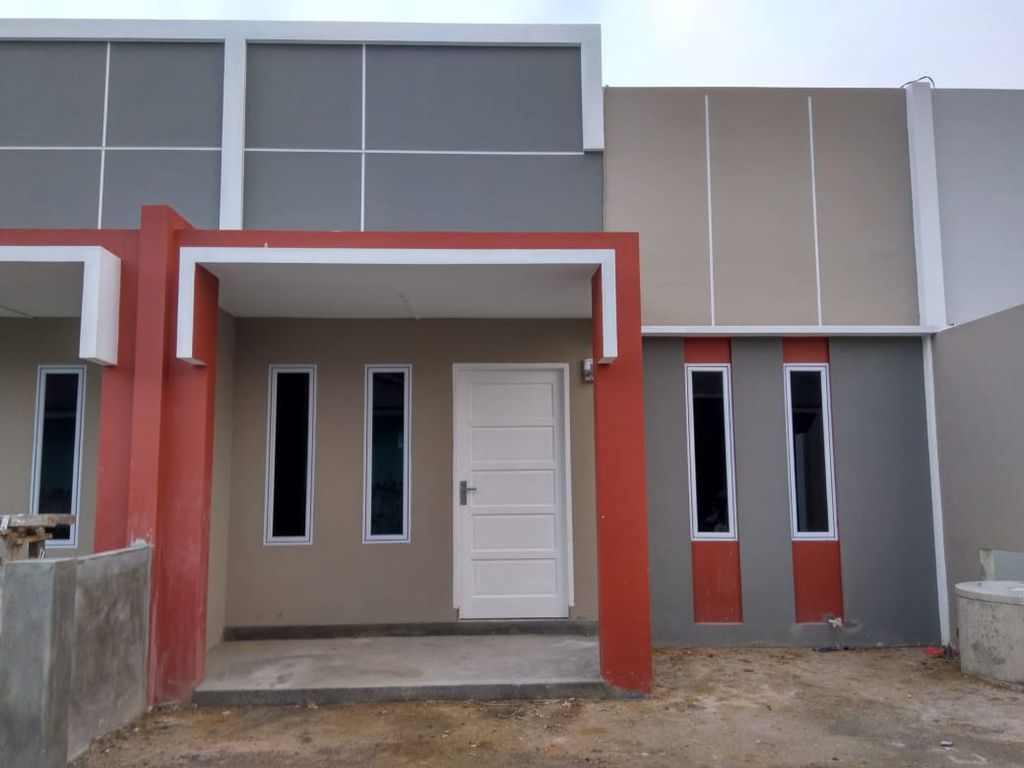 foto tampak rumah tipe 45/85 perumahan Karimun Regency