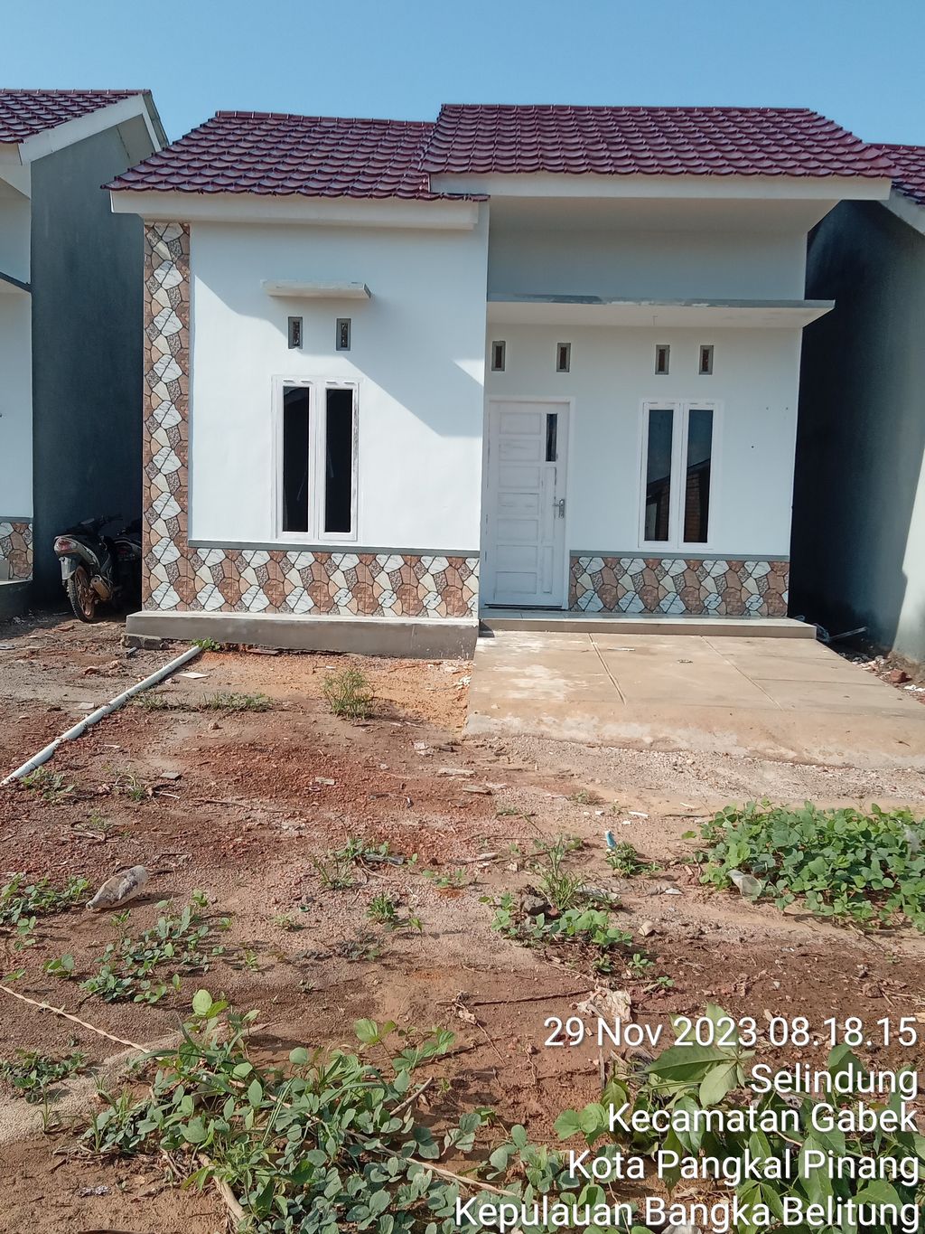 foto tampak rumah tipe 36 perumahan Cempaka mas residence 4