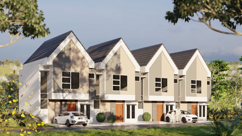 foto tampak rumah tipe Nusa Dua III perumahan SANUR VALLEY @SERPONG TAHAP 3