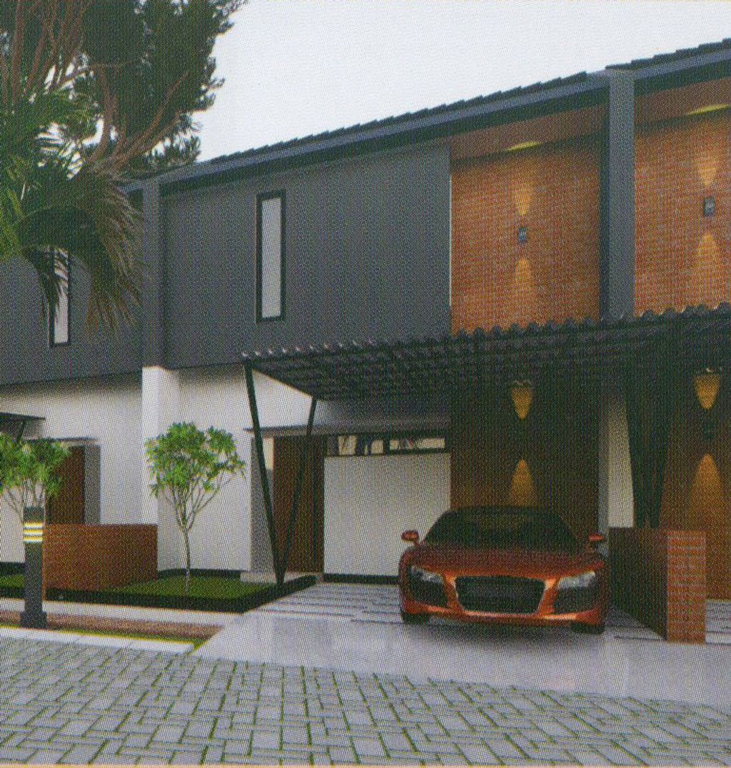 foto tampak rumah tipe 55 perumahan OMA GREEN LAND