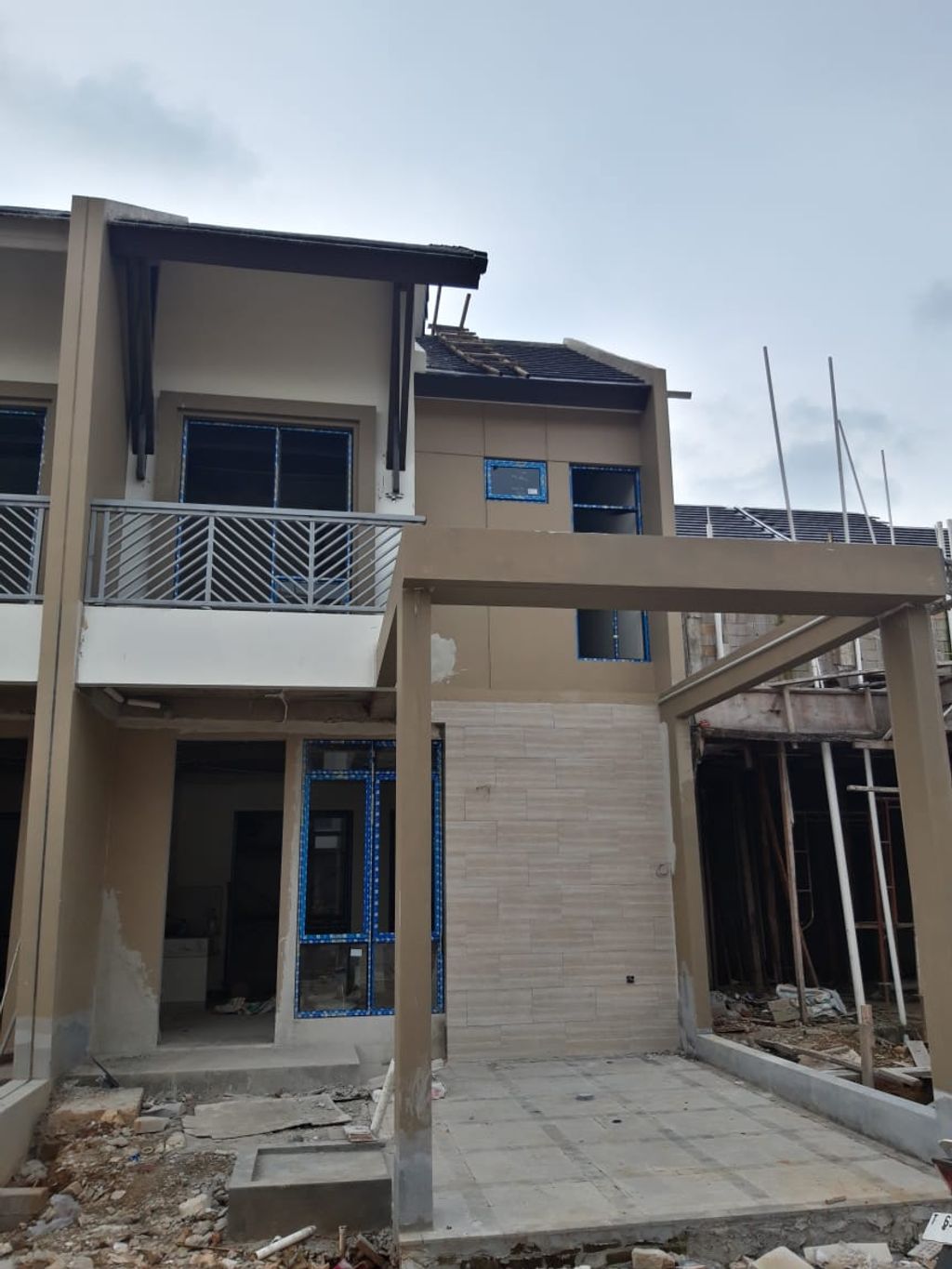 foto tampak rumah tipe H/PDG-15/15 perumahan Podomoro Park Bandung (Padmagriya)
