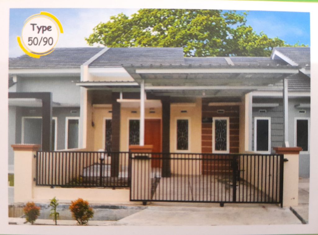 foto tampak rumah tipe 50/90 perumahan Taman Gading