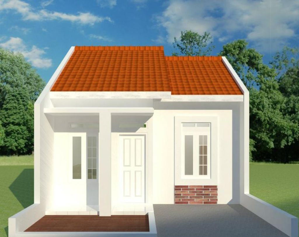 foto tampak rumah tipe 36 perumahan MAHENDRA REGENCY TAMANSARI