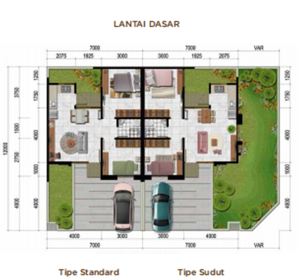 foto denah rumah tipe POSPERO STD perumahan CITRA RAYA -CLUSTER AVANTE