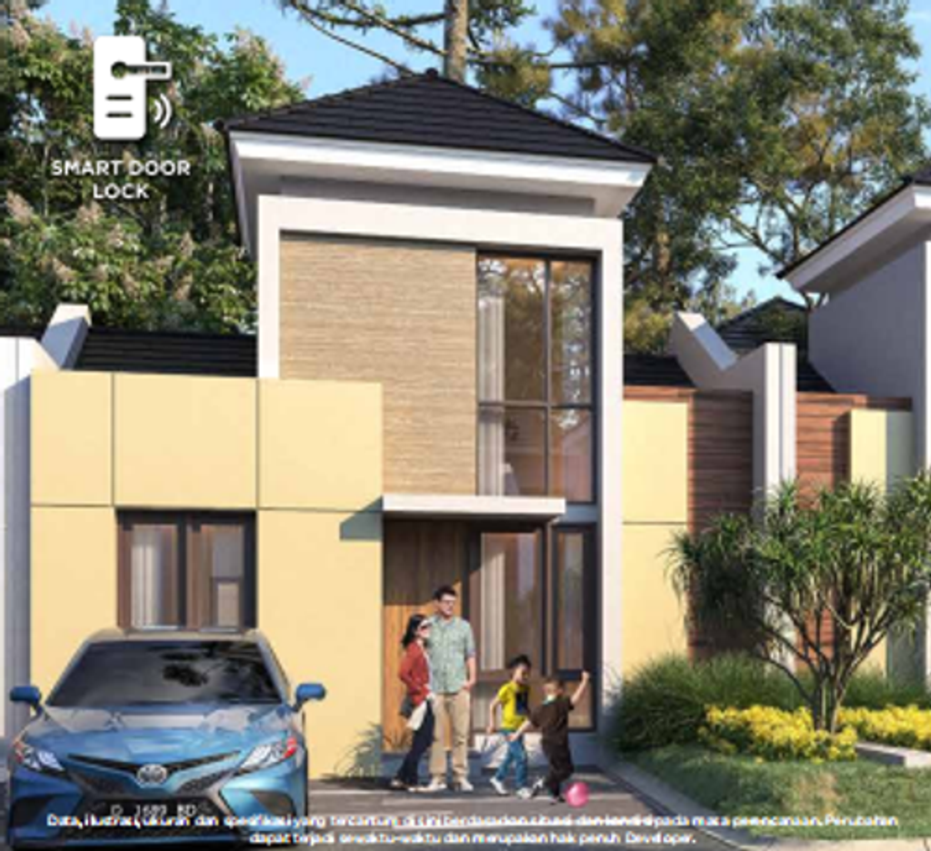 foto tampak rumah tipe PROSPERO SDT perumahan CITRA RAYA -CLUSTER AVANTE