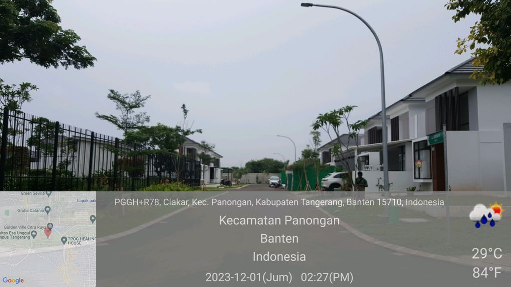 foto posisi tengah perumahan CITRA RAYA - GARDEN VILLE - CLUSTER GIRONA