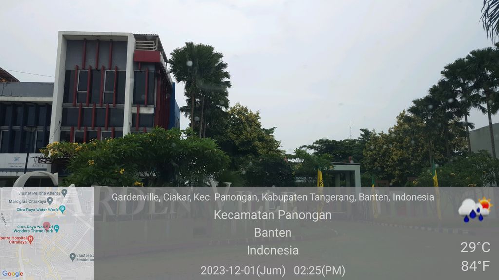 foto gerbang perumahan CITRA RAYA - GARDEN VILLE - CLUSTER GIRONA