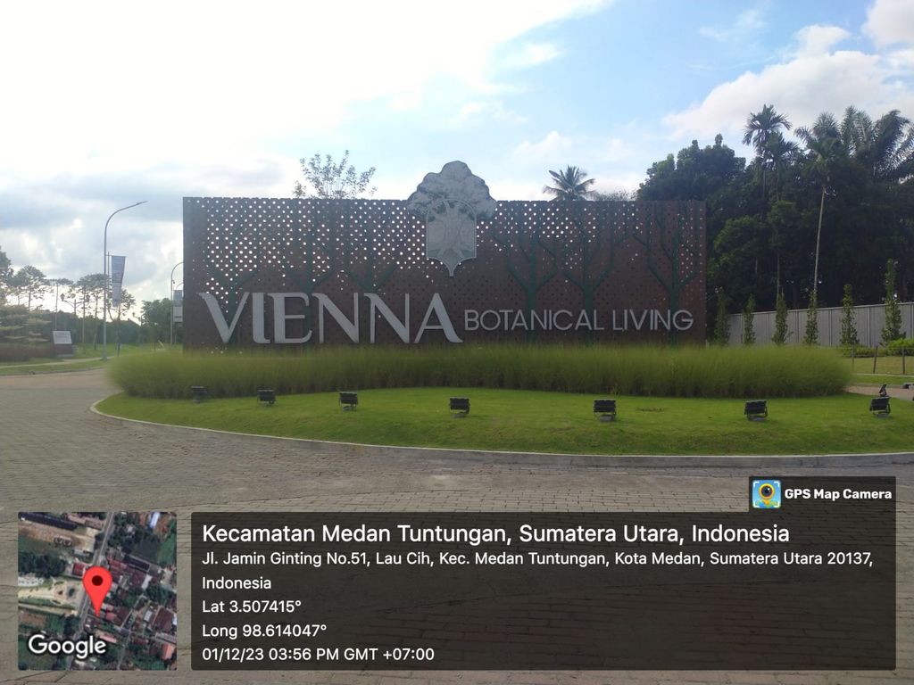foto posisi tengah perumahan VIENNA BOTANICAL LIVING