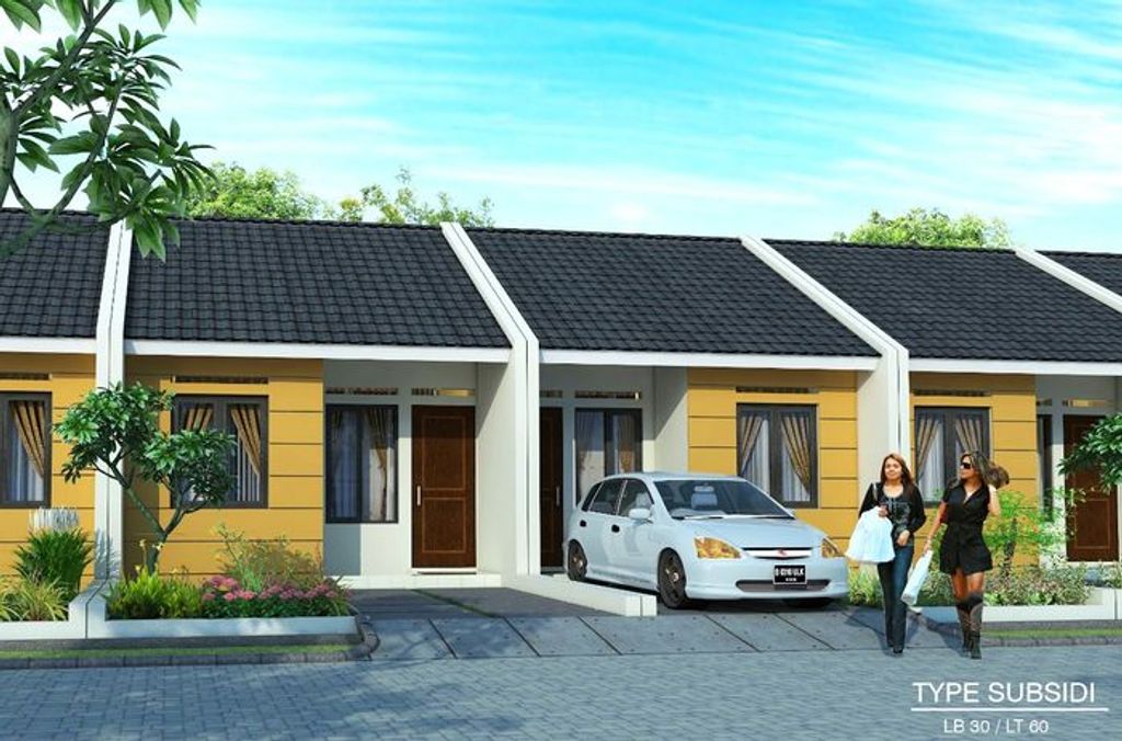 foto tampak rumah tipe KELIMUTU 27/60 perumahan Grand Citeras