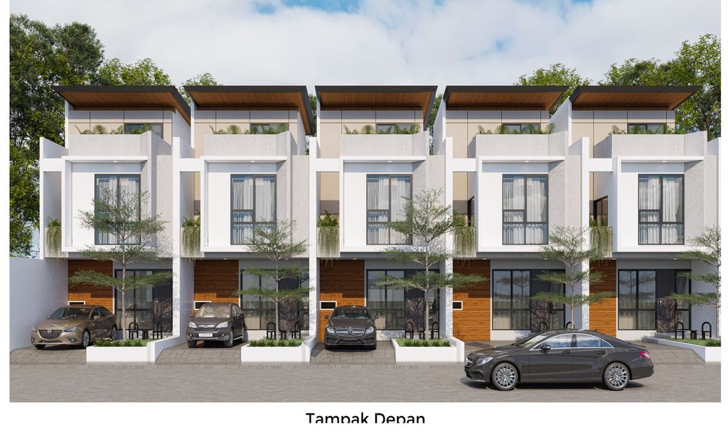 foto tampak rumah tipe 6 perumahan GOLDEN CANYON