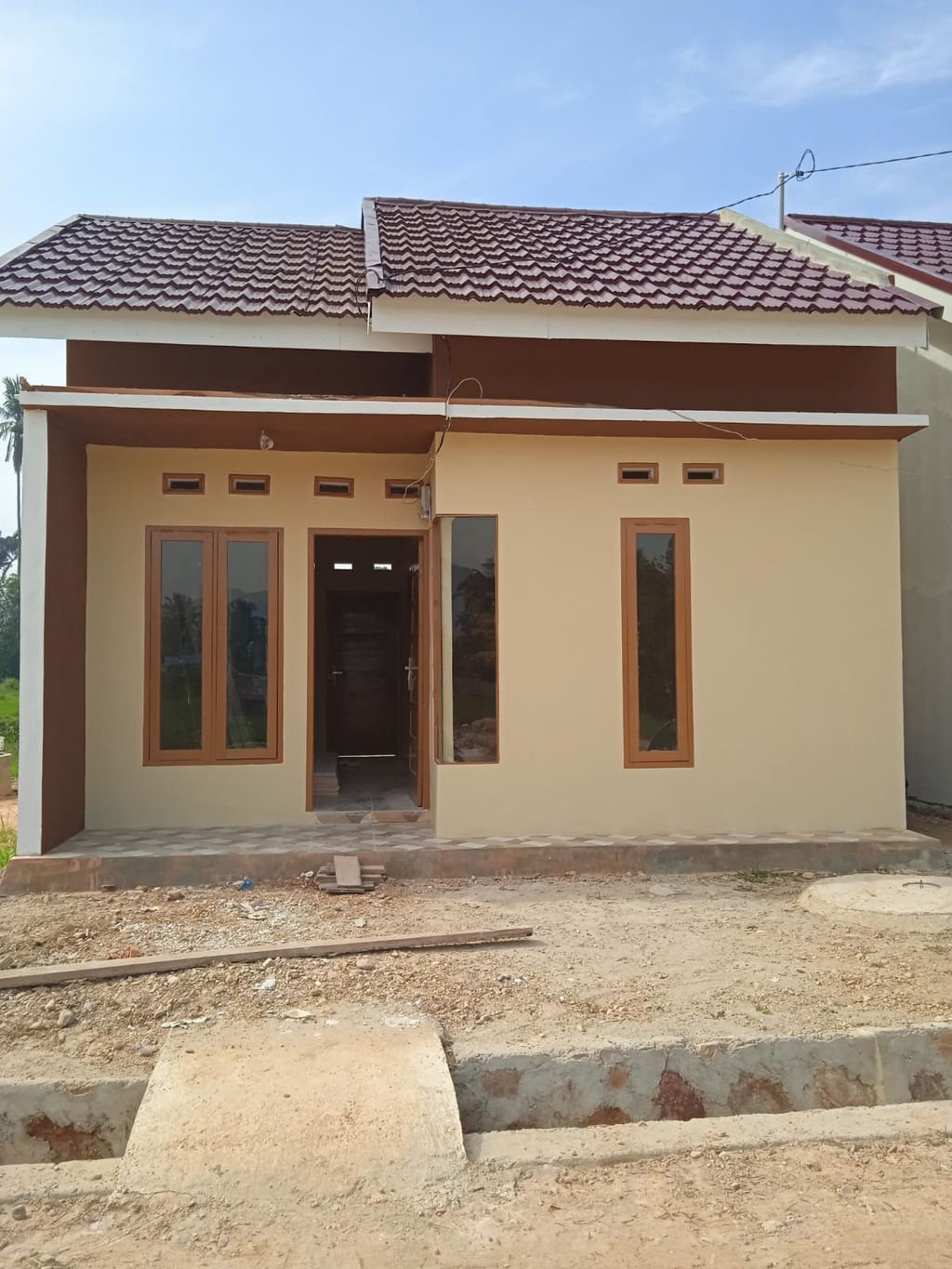 foto tampak rumah tipe bersubsidi perumahan Green House