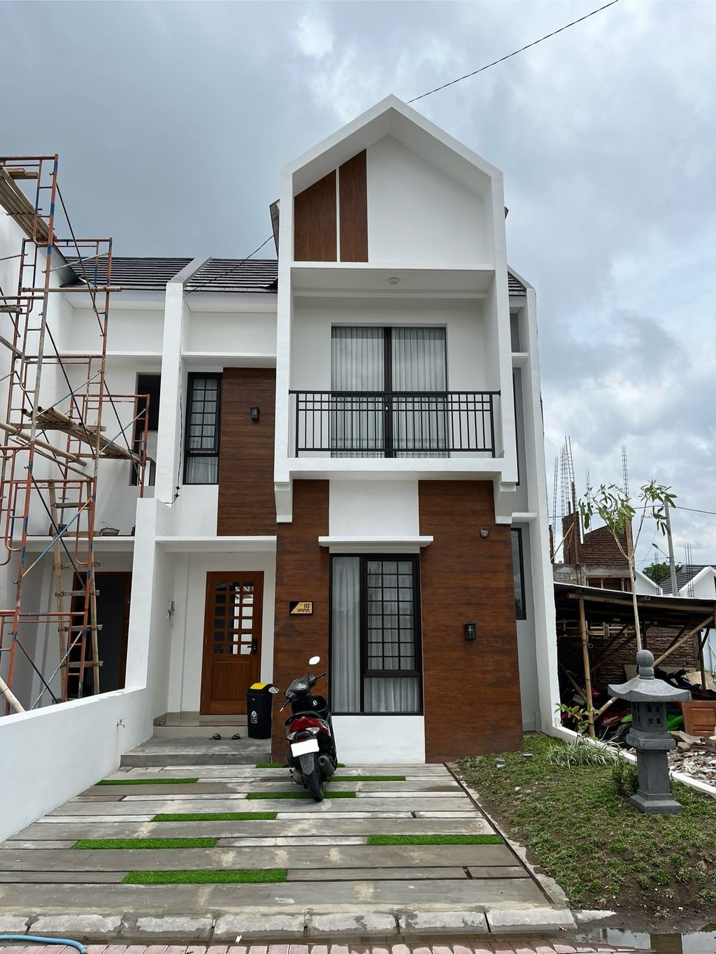 foto tampak rumah tipe Yama perumahan Kawa Village