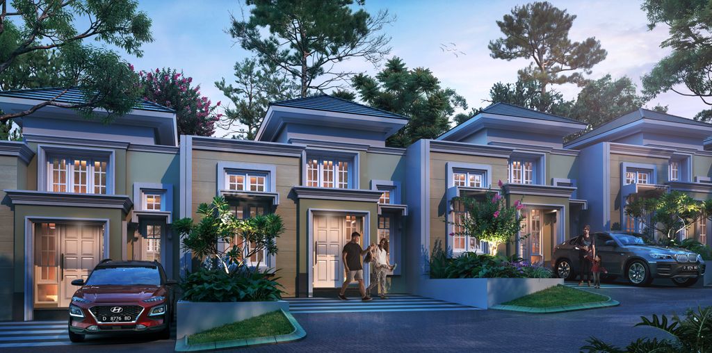 foto tampak rumah tipe PRIMROSE perumahan Perumahan CitraGarden Malang