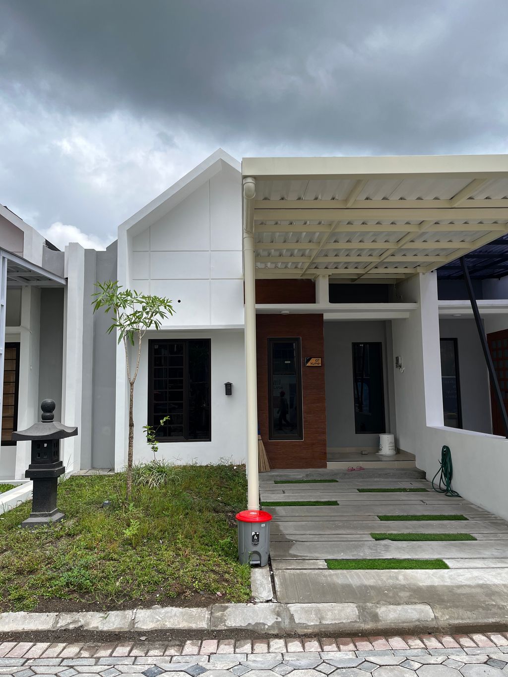 foto tampak rumah tipe Kumo perumahan Kawa Village
