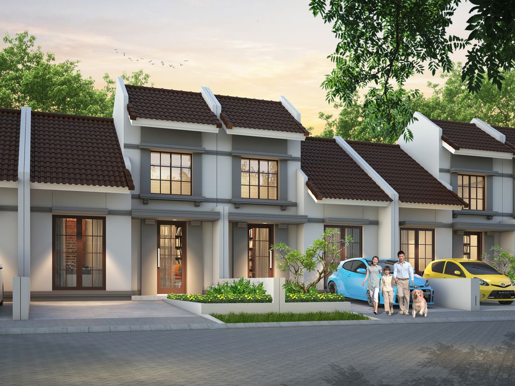 foto tampak rumah tipe RAFFLESS perumahan TAMAN ANGGUN SEJAHTERA 5 K