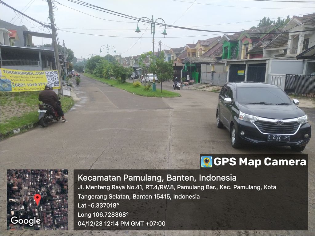 foto posisi tengah perumahan Gria Jakarta, Pamulang