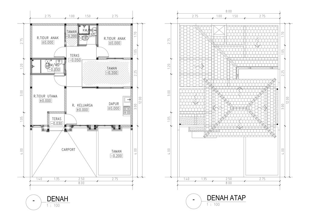 foto denah rumah tipe WILLOW STD (1) perumahan Perumahan CitraGarden Malang