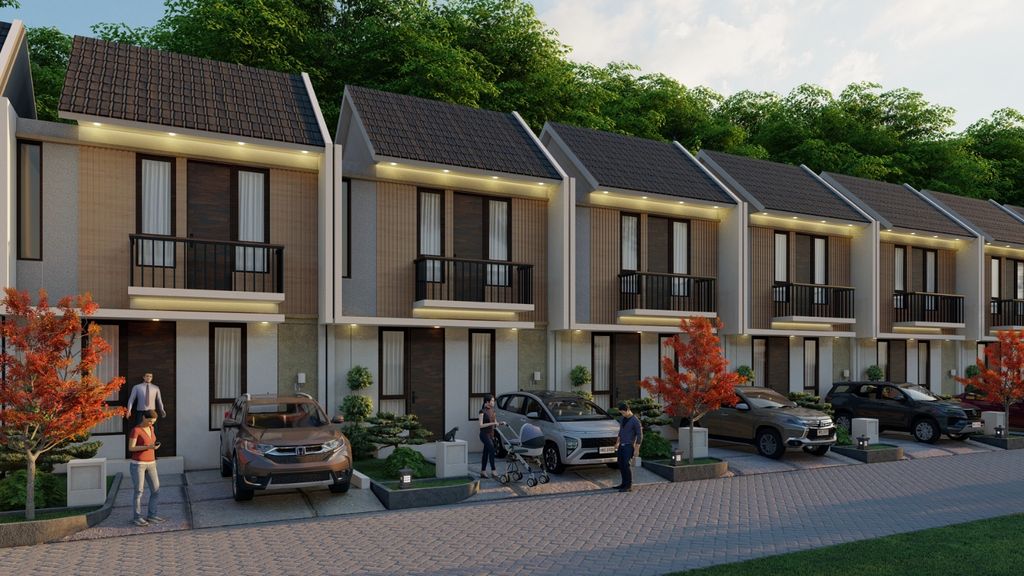 foto tampak rumah tipe Negai perumahan GO HOME RESIDENCE
