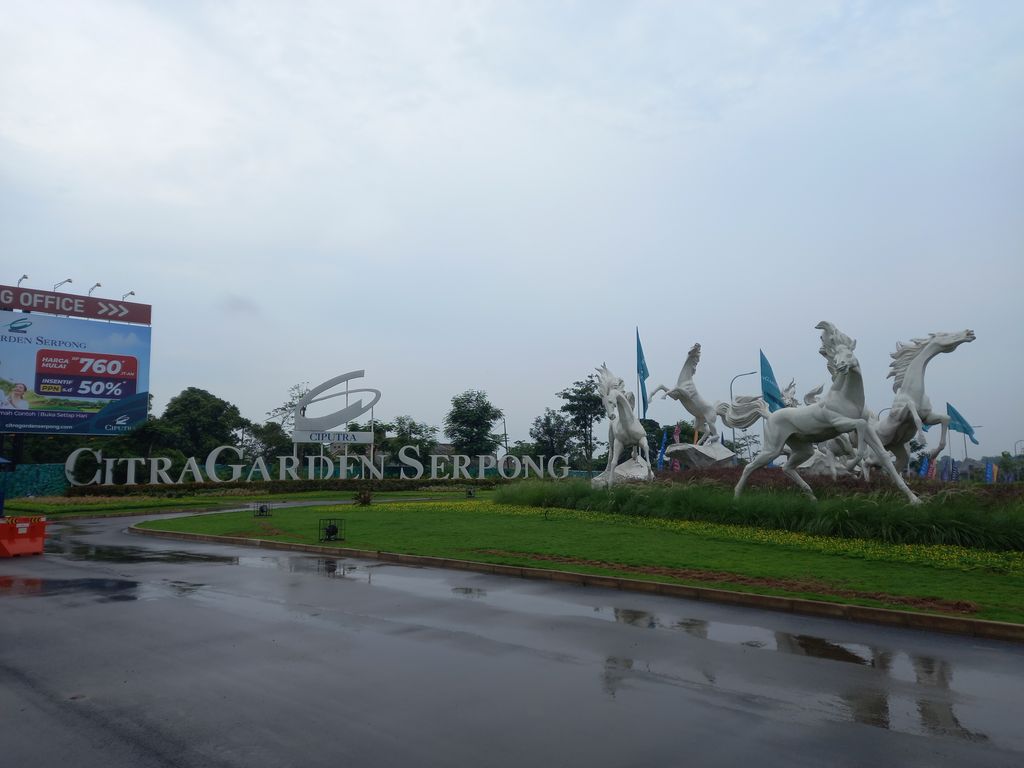 foto gerbang perumahan JO CITRA GARDEN SERPONG