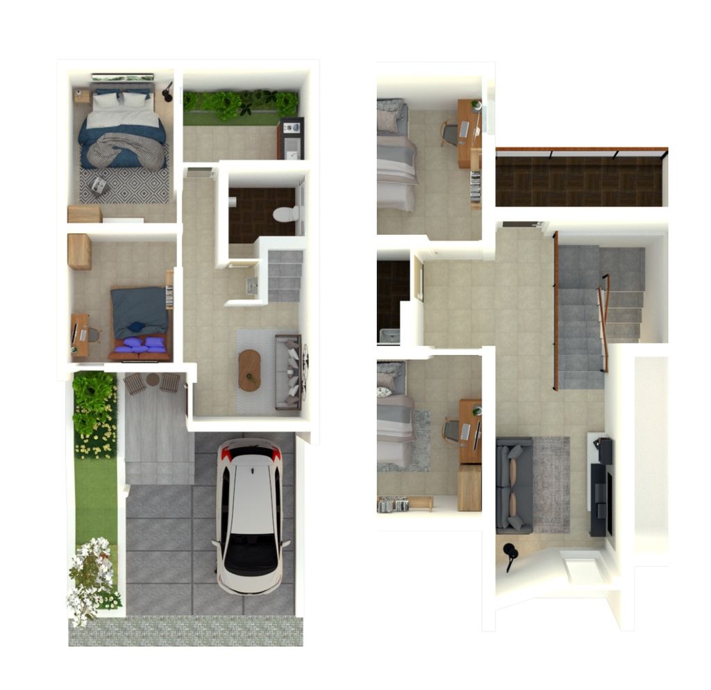 foto denah rumah tipe DAISY C perumahan Grand Arumba Cluster Daisy