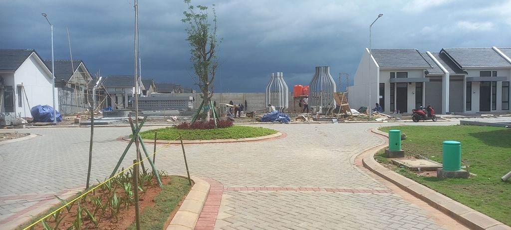 foto posisi tengah perumahan Cluster Utopia Tallasa City