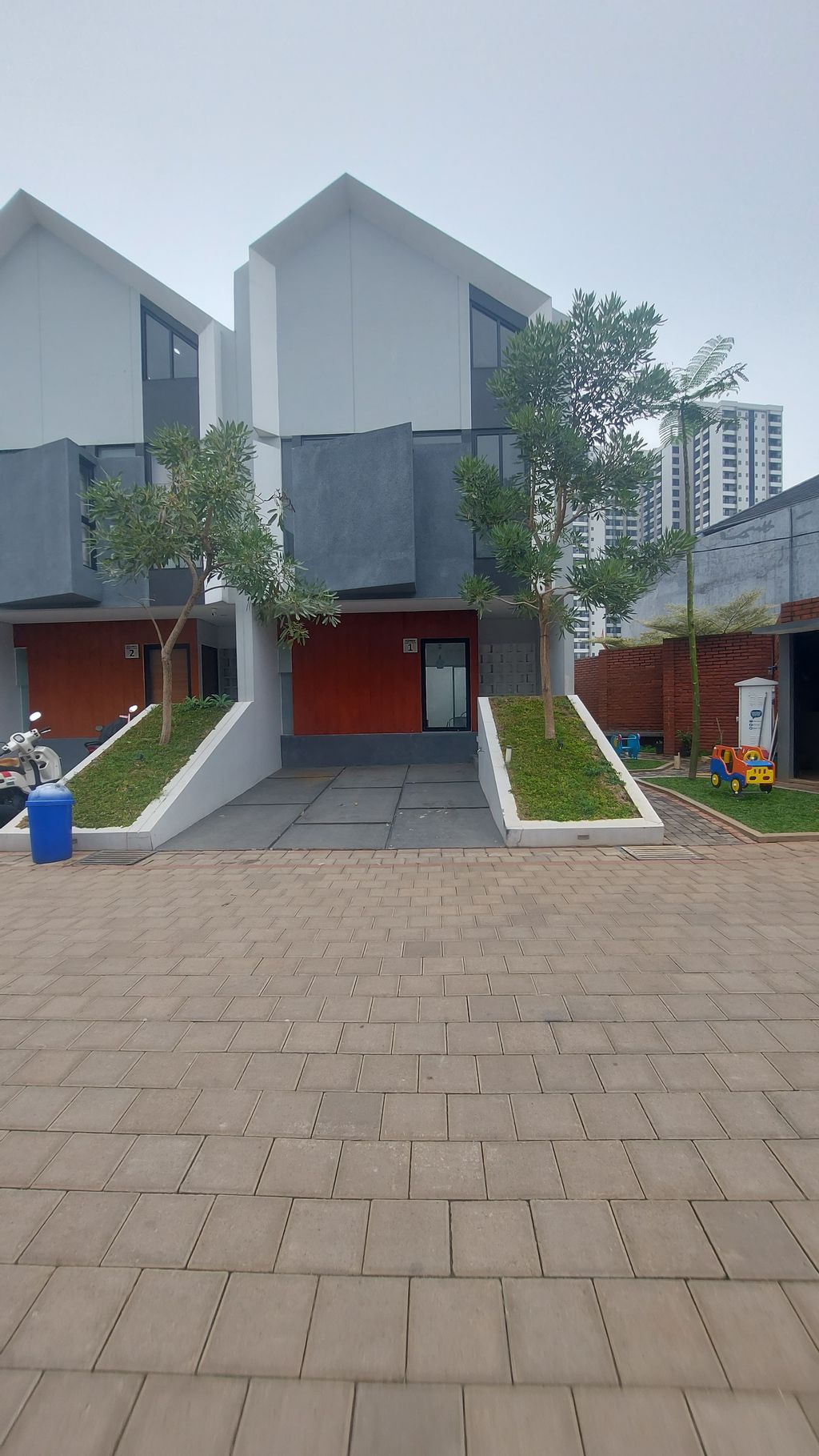 foto tampak rumah tipe 77/69 perumahan Swarga by Asterloka