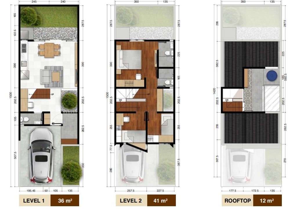 foto denah rumah tipe 77/69 perumahan Swarga by Asterloka