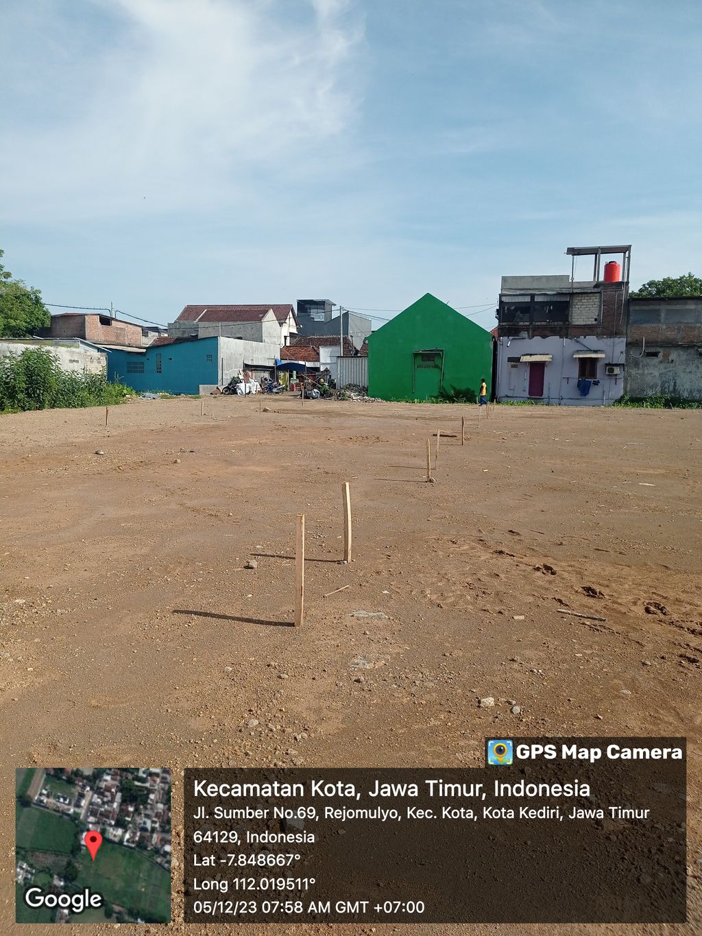 foto posisi tengah perumahan Cluster Apersi Rejomulyo