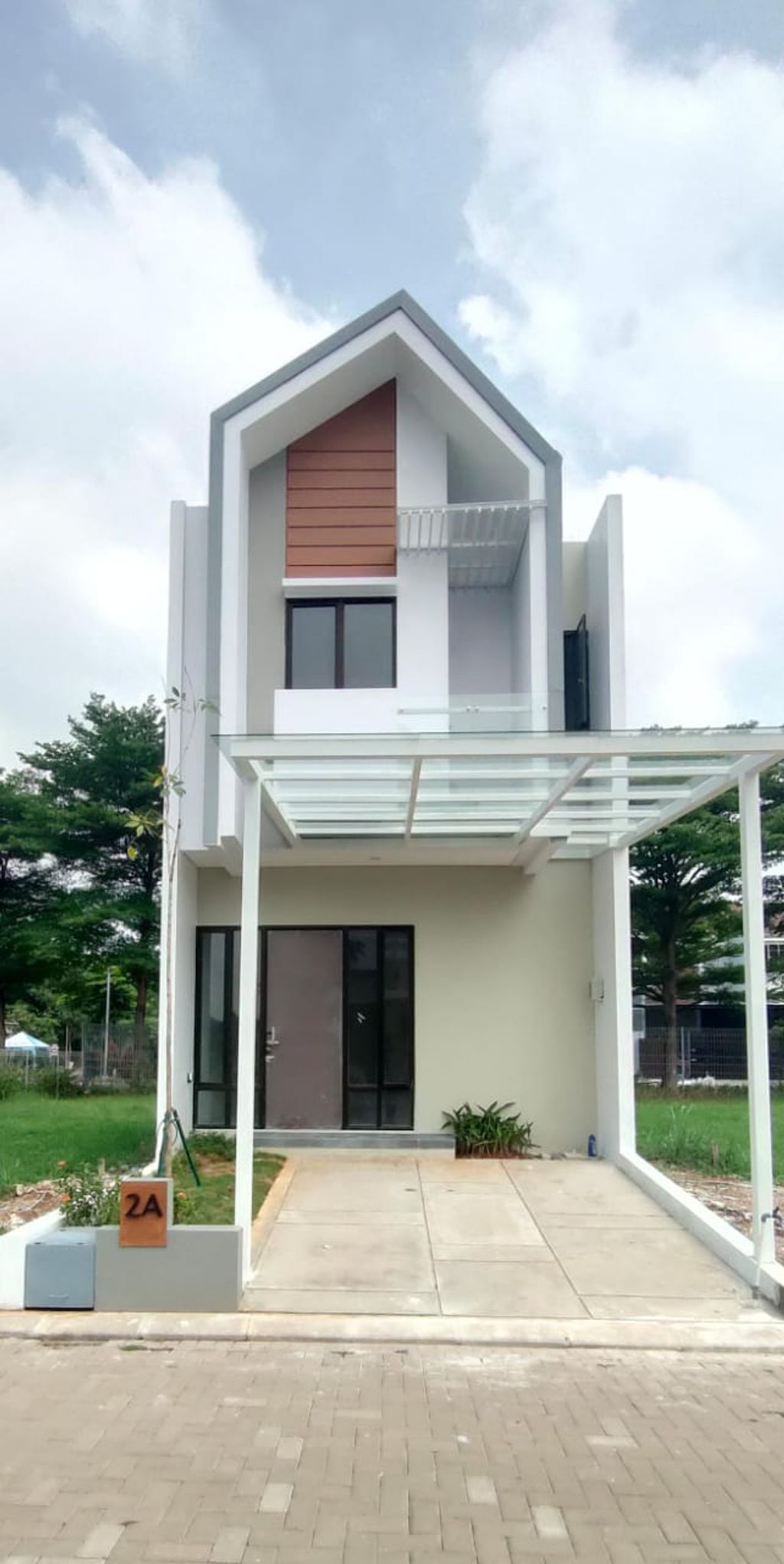 foto tampak rumah tipe A2 - LT 96 perumahan PURI BOTANICAL - BLOCK K MAGNOLIA
