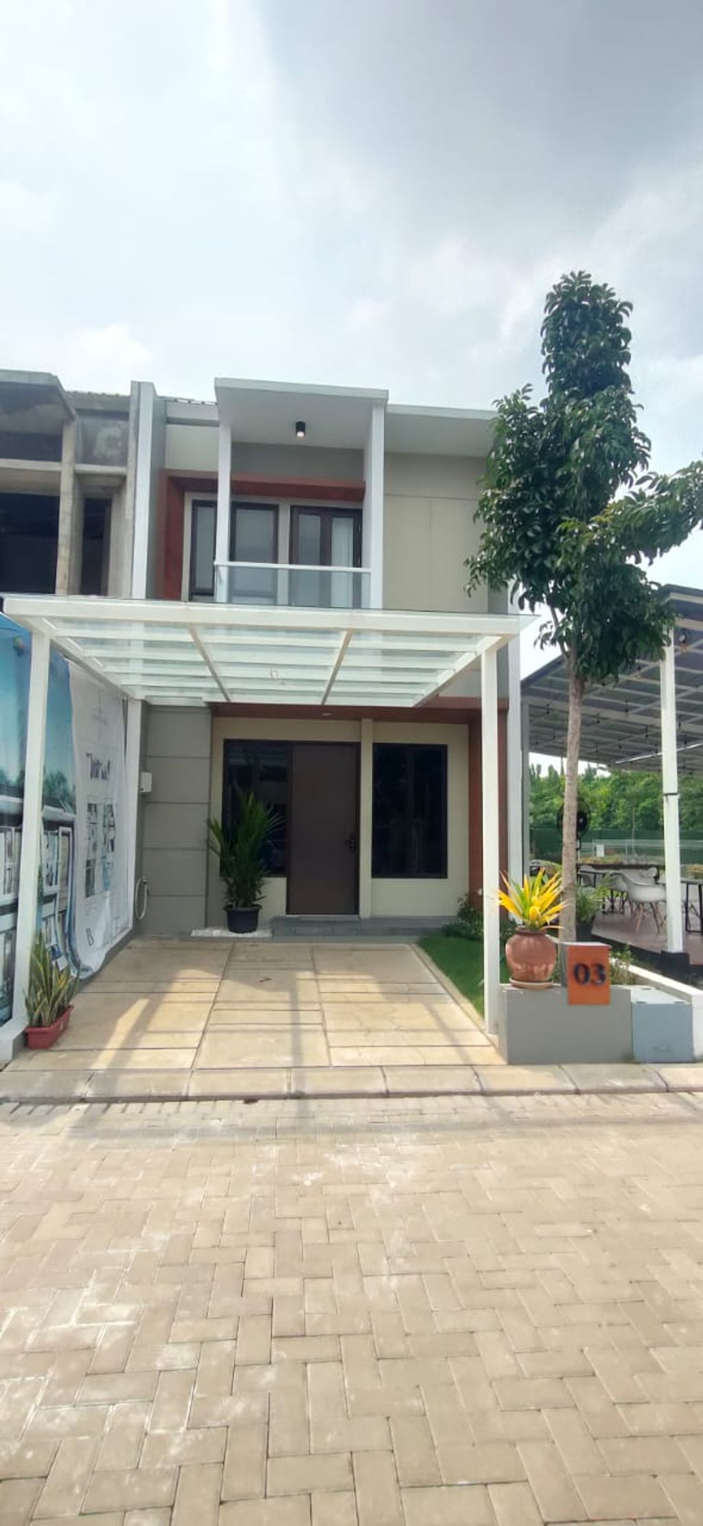 foto tampak rumah tipe B - LT 60 perumahan PURI BOTANICAL - BLOCK K MAGNOLIA