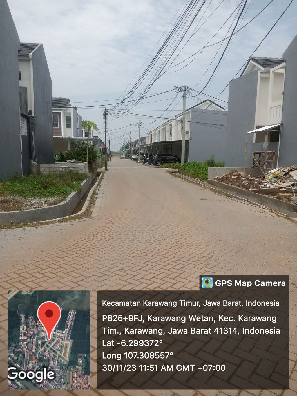 foto posisi tengah perumahan ARSA RESIDENCE KARAWANG