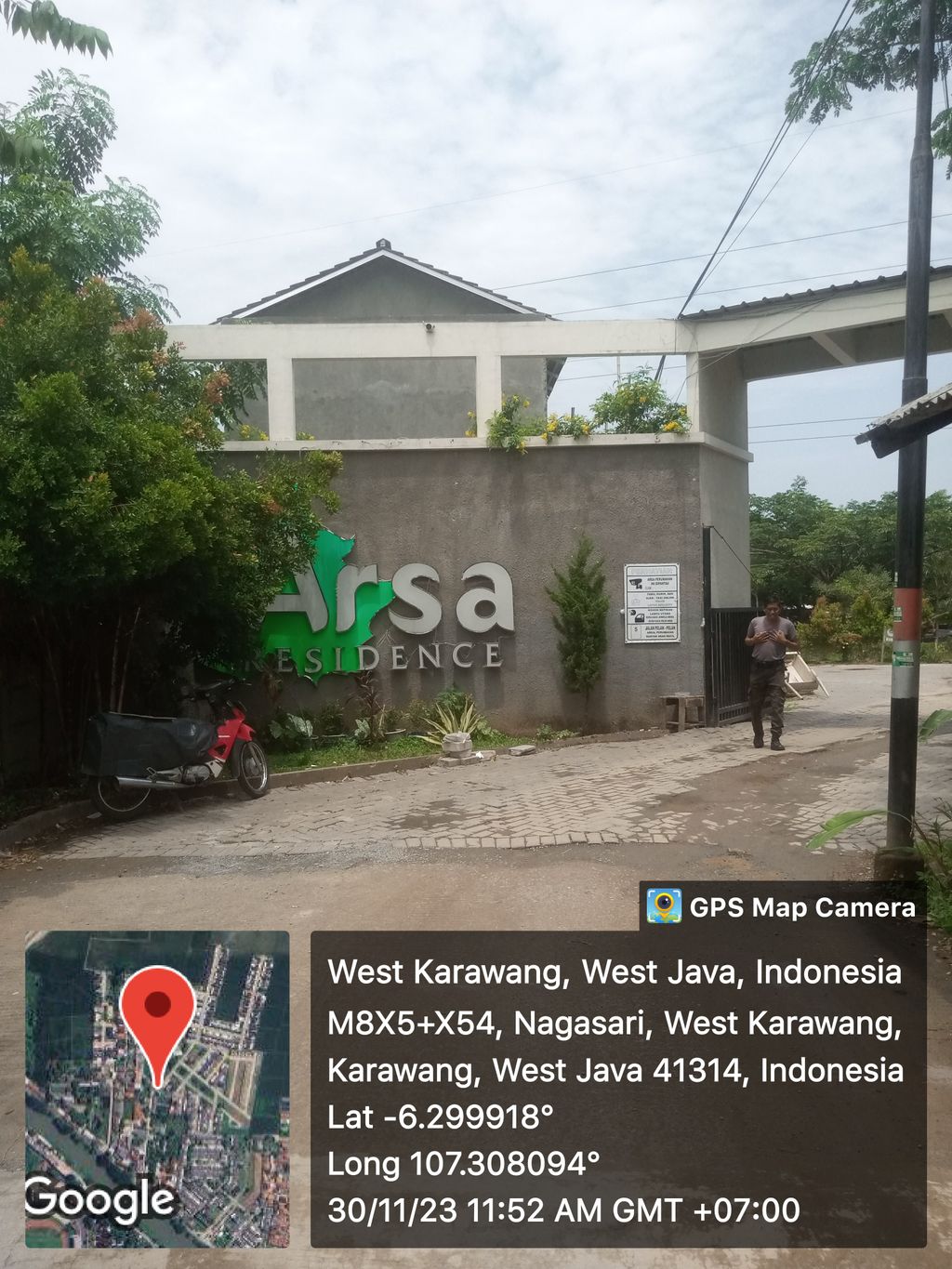 foto gerbang perumahan ARSA RESIDENCE KARAWANG