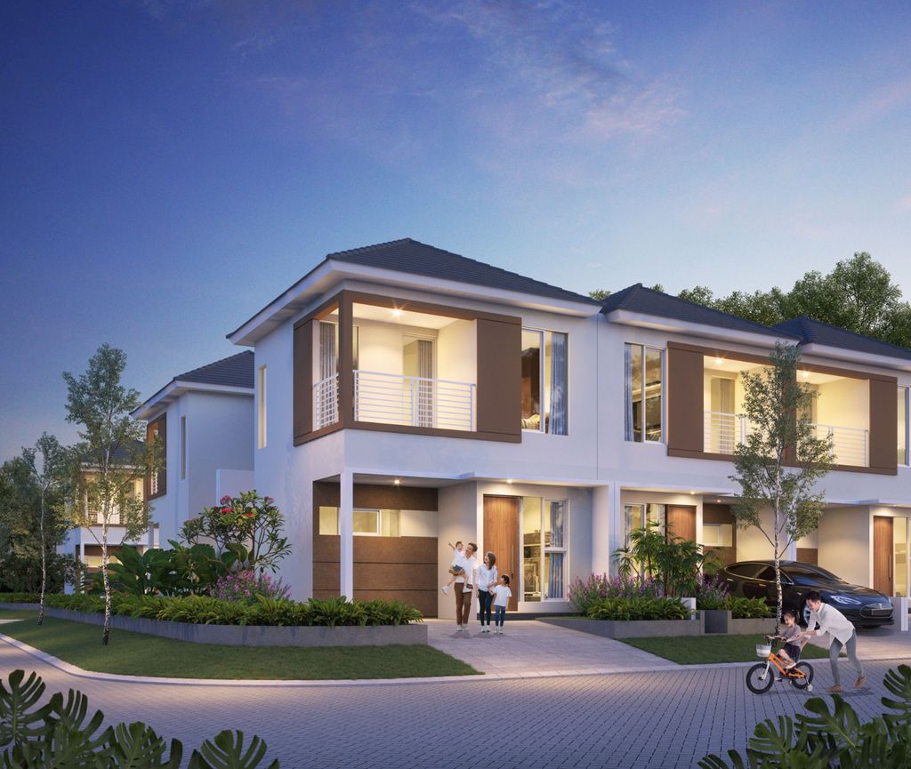 foto tampak rumah tipe VALEN perumahan Jade Ville