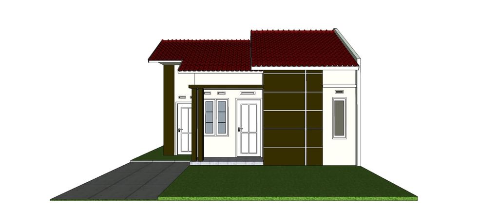 foto tampak rumah tipe 36 perumahan RADEN REGENCY 3
