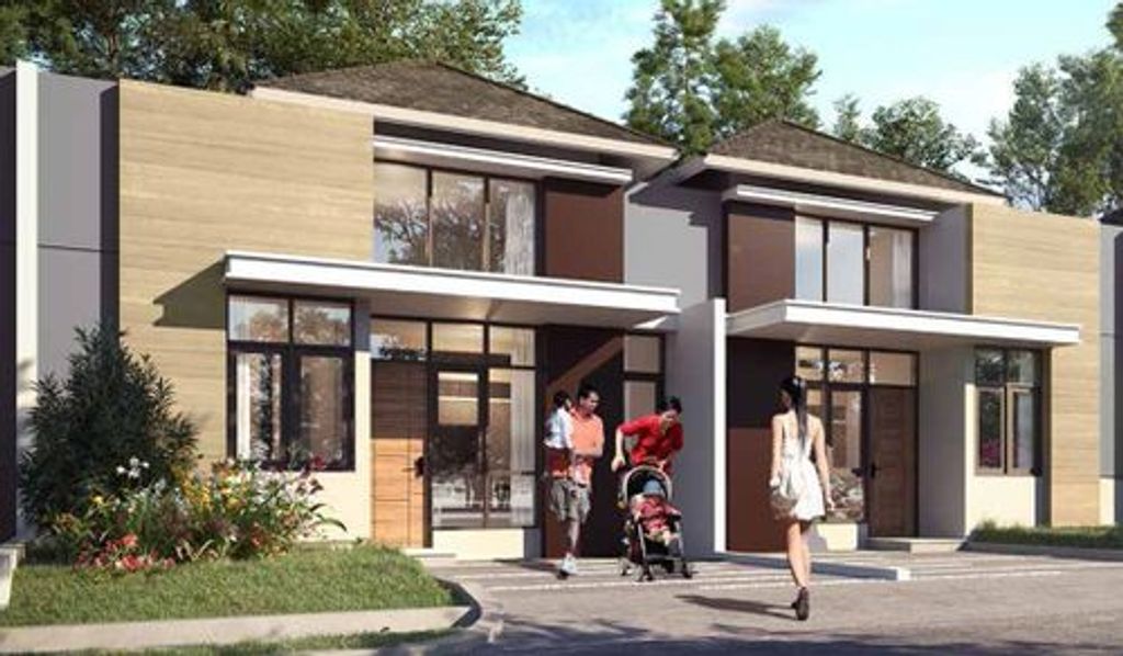 foto tampak rumah tipe GARDEN C STD - STANDARD perumahan PARK VILLE DAN GREEN VILLE (CITRA MAJA RAYA JO)