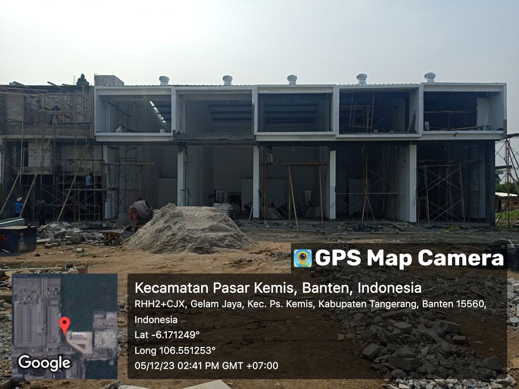 foto posisi tengah perumahan Pasar Kemis CBD