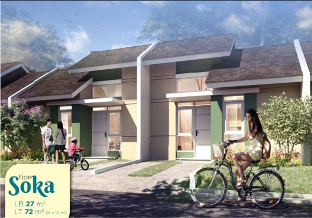 foto denah rumah tipe SOKA perumahan TEVANA (CITRA MAJA RAYA)