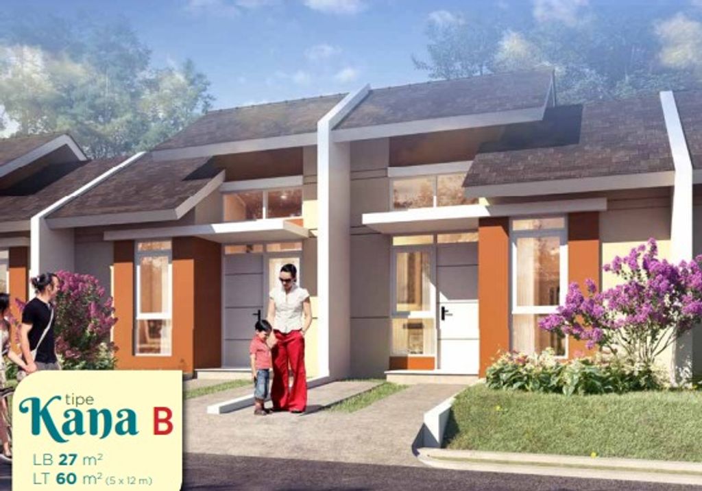 foto denah rumah tipe KANA B SUDUT - STANDARD perumahan TEVANA (CITRA MAJA RAYA)