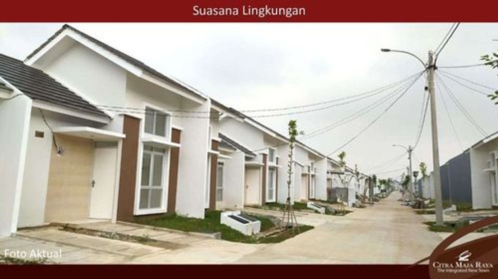 foto denah rumah tipe LOTUS A perumahan CANGGU (CITRA MAJA RAYA 2)