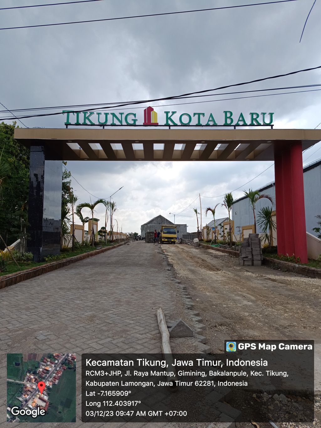 foto gerbang perumahan TIKUNG KOTA BARU